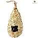 SunGrow Grass Finch Nest, Canary, Chikadee Houses for Outdoor Hanging, Air Plant & Orchid Pot, Bunny & Chicken Treat Dispenser, Fake Hornet Nest to Chase Honeybees