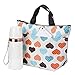 eBoot Lunch Bag Tote Insulated Cooler Carry Bag (Colorful Heart)