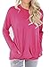 Dutebare Women Long Sleeve Round Neck Sweatshirt Loose Tunics Shirts Casual Blouses Tops With Pocket