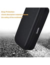 HESPLUS Funda para Fluke 117 116 115 114 Multímetro Digital Caso, a prueba de golpes, resistente al agua, carcasa rígida de EVA con bolsillo interior para Meter Prueba de plomos