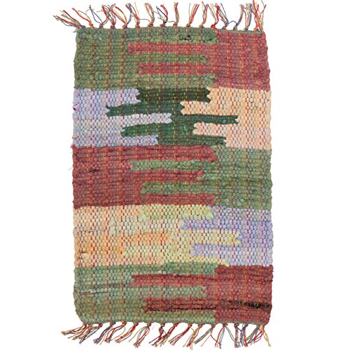 HF by LT Handwoven Cotton Mesa Placemat, 13" x 19"; Multi-Colored, Sun Washed Finish