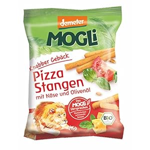 MOGLi Bio Demeter Pizza Stangen, 12er Vorrats-Pack (12x 75 g)