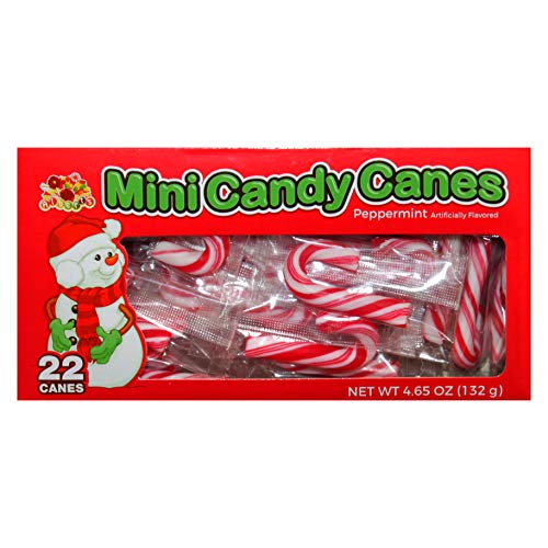 image for Albert's (1) Box Mini Candy Canes - Peppermint Flavored - White with R