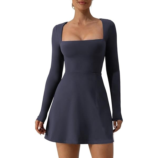 Party Dress Miss Selfridge Long Sleeve Square Neck Fit And Flare