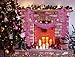 Christmas Tree Iridescent Pink Tinsel Garland Metallic Streamers Unicorn and Winter Wonderland Party Happy New Year Ceiling Hanging Decorations