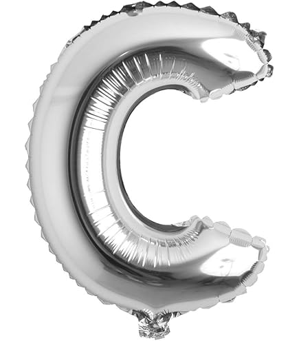 32 Inch Silver Letter Balloons - Foil Mylar Alphabet Number Party Decorations