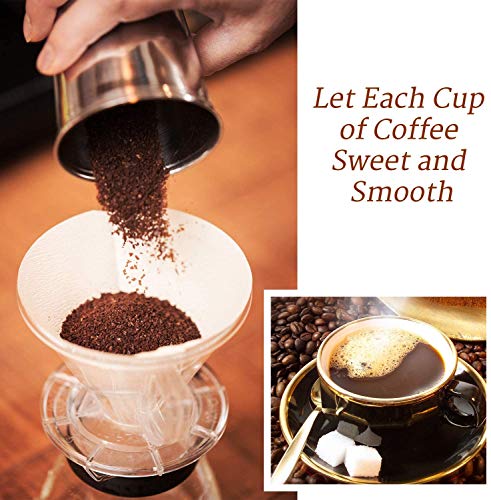 FeelGlad Manuelle Kaffeemühle, HandKaffeemühle aus Edelstahl Kaffeemühle, 8 Verstellbarer Mahlgrad mit 1 Abnehmbare… – Bild 7