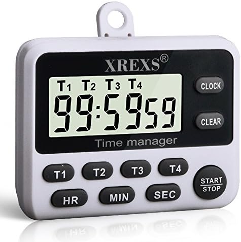 Amazon Com Xrexs 4 Channels Digital Kitchen Timer Clock Cooking