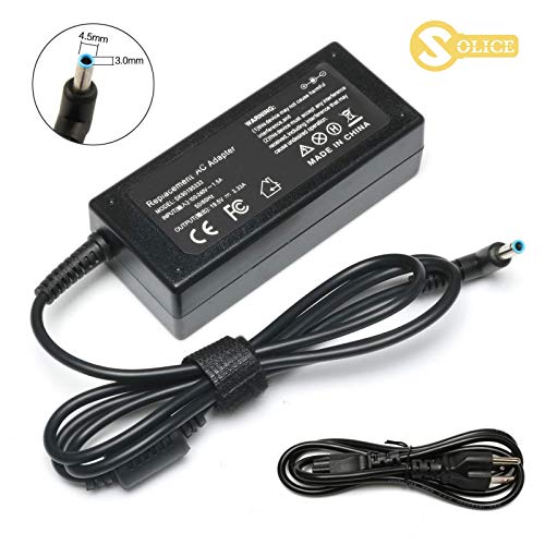 SOLICE 65W Replacement HP PPP009A 709985-004 710412-001 AD9043-022G2 AC Adapter Charger Power for HP Pavilion 15 Series 4.5/3.0mm