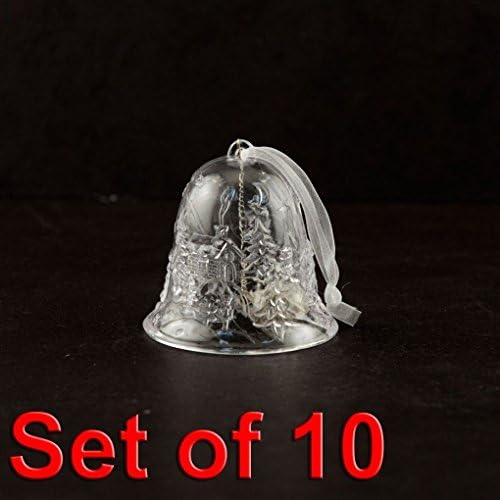 Mememall Fashion 10pc Church Bell LED Light up Figurine Party Home Holiday Decorations Nightlight