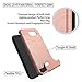 NiuBox Samsung Galaxy J3 Emerge,J3 Eclipse,J3 Mission,J3 Luna Pro,Amp 2,Express 2,Sol 2 Case with Protector, [Card Slot Wallet Kickstand] Protective Phone Case for J3 2017-Rose Gold
