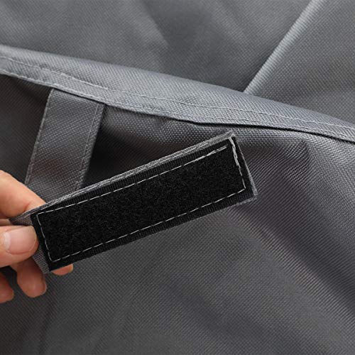 iiSPORT 3 Seater Hammock Swing Glider Canopy Cover w/Heavy Duty 600D Oxford Fabric- Waterproof Outdoor Garden Patio Triple Cover, Gray, 80" Lx 60" W x 72" H