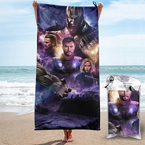 Lovesofun Quick Dry Microfiber Beach Travel Towel - The Avenger's Endgame Microfibre Pool Towel Absorbent & Quick Dry