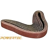POWERTEC 111320 150 Grit Aluminum Oxide Sanding Belt (10 Pack), 1