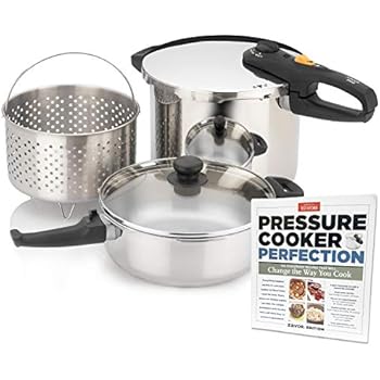 Amazon.com: Zavor DUO Combi Pressure Cooker Set (4.2 & 8.4 Quart) with