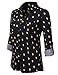 H2H Womens Casual Chiffon Blouse Short Rolled Up Sleeve Top Shirts With Chest Two Pocket