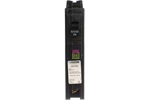 Square D by Schneider Electric HOM120PDFC Homeline Plug-On Neutral 20 Amp Single-Pole Dual Function (CAFCI and GFCI) Circuit Breaker, (Pack of 4)