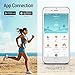 Fitness Tracker Watch IP67 Waterproof Bluetooth Wireless Smart Bracelet with Continuous Heart Rate Monitor Step Calorie Sleep Counter Sports Smart Band for Android and IOS Phones (Black）DAWO