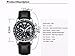 Mens Watches Luxury Quartz Watch Mens Hour Date Clock Leather Strap Fashion Casual Watch Men Military Wrist Watch (black)