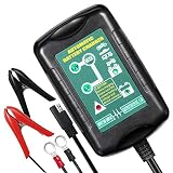 Automatic Battery Charger, InThoor 6V/12V 1.5Amp Trickle Charger Maintainer with Car Adapter for Vehicle/Motorcycle/Lawn Mower/ATV/RV and More