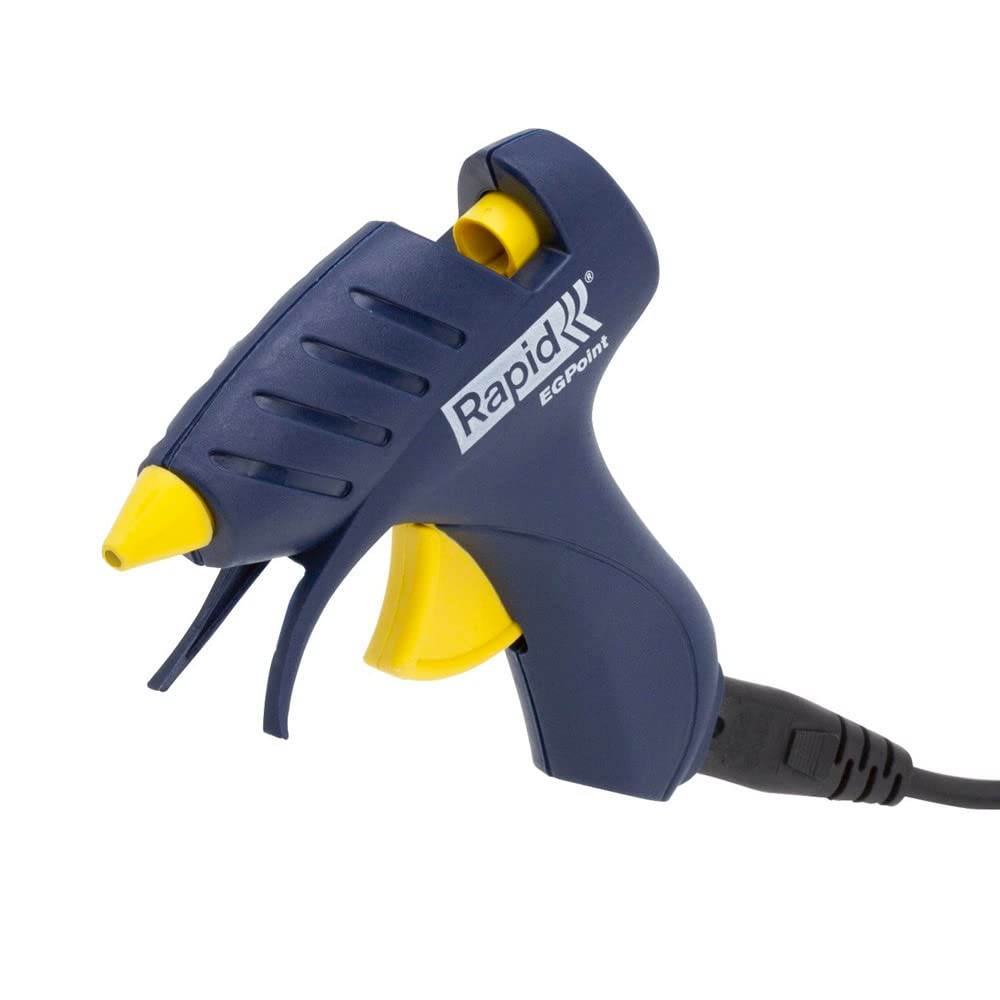 RAPID EG Point Hot Glue Gun, 7mm Cordless Glue Gun, 80 g/hr glue output, 170-200°C Temperature, Precision Nozzle, Removable Cord (40302915)