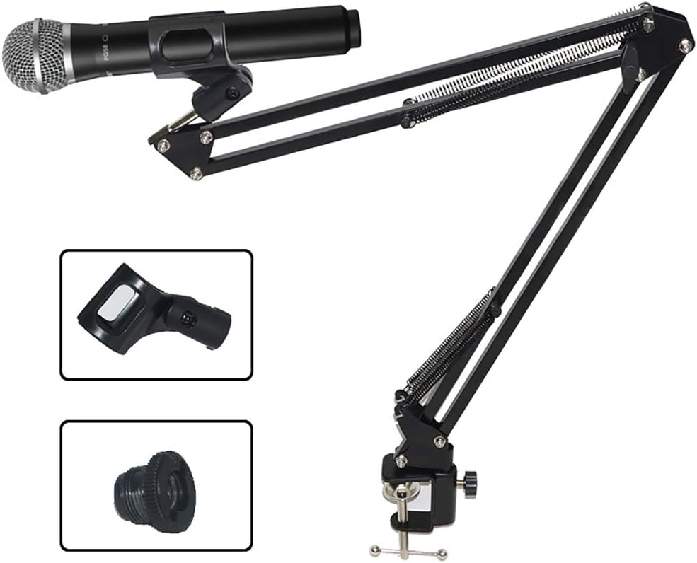 Condenser Microphone Stand, Tabletop Cantilever Stand, Live Broadcast Wireless Microphone Stand