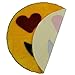 Walk on Me Emoji Rug - Soft and Cute - Made in France - Perfect Emoji Mat Fit for Any Room - Dorm Bed Bathroom Kids Room Emojis (Heart Eyes)