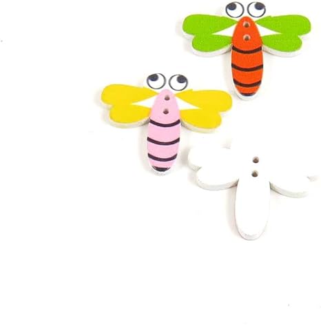 Botones De Costura Coser Sobre Aj9d1 Ojos Grandes Libelulas Para Ropa En Bulk Madera Dibujos Animados Boutons Amazon Es Juguetes Y Juegos
