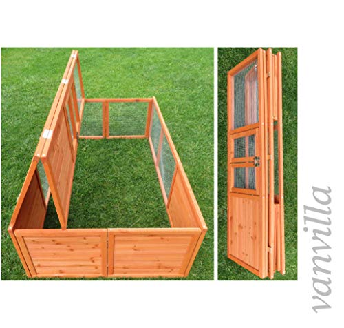 vanvilla Hasenstall Freilaufgehege Faltbar Kaninchenauslauf