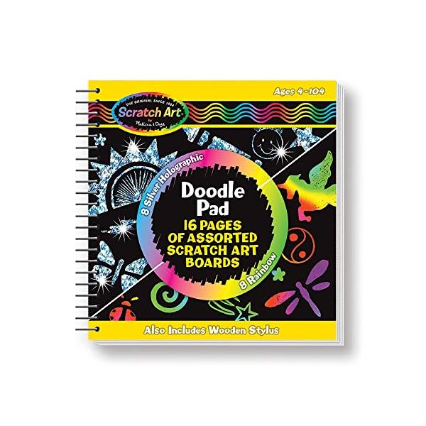 Melissa-Doug-Scratch-Magic-Doodle-Arts-Crafts-Scratch-Art-4-Gift-for-Boy-or-Girl Melissa & Doug Scratch Art Magic Doodle Book | Scratch Art for Kids | Arts & Crafts | Magic Drawing Pad |Christmas…