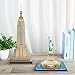 CubicFun 3D Puzzle Small US Architectural Building Model Kits Collection Toy, Pack of 2, The Empire State Building and Statue of Liberty in ONE Set