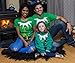 Ann Arbor T-shirt Co. Santa's Elf Costume | Jumbo Print Novelty Christmas Holiday Humor Ladies' T-Shirt-Ladies, S Green