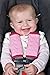 Nuby Car Seat Reversible Strap Covers 2 Pack, Pink