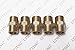 LTWFITTING Brass Pipe Hex Nipple Fitting 1/2 x 1/2 Inch Male Pipe NPT MNPT MPT Air Fuel Water(Pack of 5)
