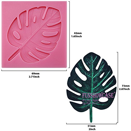 image for Funshowcase Tropical Palm Leaf Beach Holiday Beach Party Fondant Silic