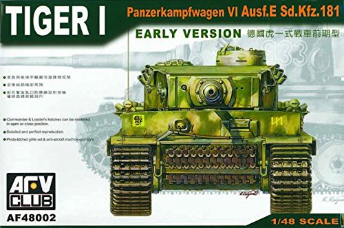 Tiger I Panzerkampfwagen VI Ausf E SdKfz 181 Tank Early Version 1-48 by 1-48 AFV Club