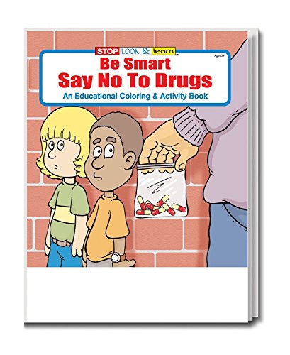 Be Smart, Say NO to Drugs Kid's Coloring & Activity Books in Bulk (25-pack)