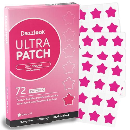 Dazzlook Pink Star Shaped Pimple Patch with Salicylic Acid, Hy... 519kkNxm08L