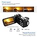Video Camera 2.7K Camcorder 30FPS 30MP Ultra HD 16X Digital Zoom Camera 3.0 inch Touch Screen IR Night Vision Vlogging Camera for Youtube with Remote and Microphone Webcam Recorder
