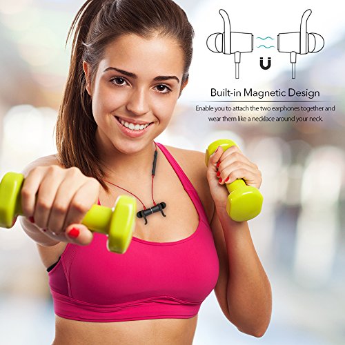 image for Bluetooth Headphones, dodocool Wireless 4.1 Sports Earphones with Magn