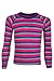 Mountain Warehouse Merino Kids Striped Pants Baselayer Zip Neck T-Shirt