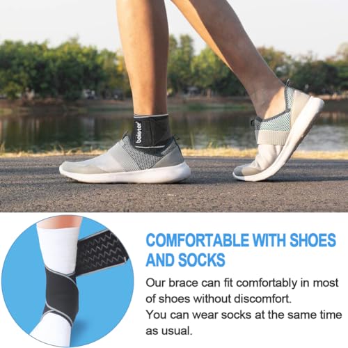 Beister Adjustable Compression Ankle Brace, Elastic Foot Support Wrap, Sprains Foot Brace for Sports Protect, Arthritis, Plantar Fasciitis, Achilles Tendonitis