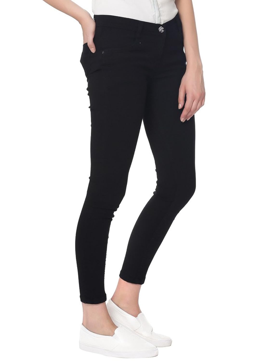 broadstar women denim black jeans