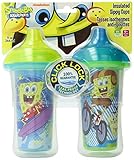 Munchkin 2 Piece SpongeBob SquarePants Insulated Sippy Cup, Colors May Vary, 9 Ounce