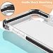 MATEPROX Compatible with iPhone Xs Max Case Clear Hybrid TPU Hard Cover with Thin Shockproof Bumper Protective Case for iPhone Xs Max 6.5'' (Black)
