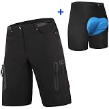 PRIOKNIKO MTB Radhose Mit Polster - 20D Gel-Sitzpolster Für Herren & Damen