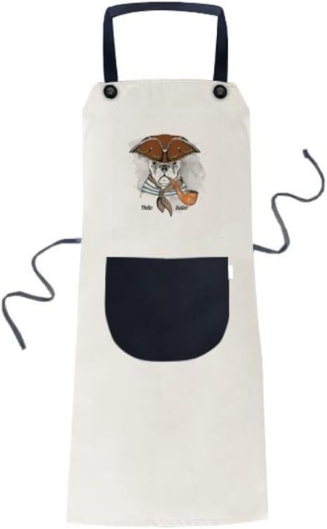 Amazon 可愛い犬服の水彩画のイラスト 料理のキッチンベージュの調節可能な前掛けエプロンのポケットは 女性が男性のシェフ ギフト エプロン オンライン通販