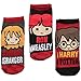 Harry Potter Chibi Harry, Ron, Hermione Adult 3-pack Socks