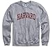 Ivysport Harvard University Crewneck Sweatshirt, Essential, Grey, Medium