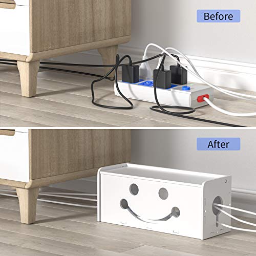 Cable Management Box, Hide Surge Protector Cable Box, Large Cable